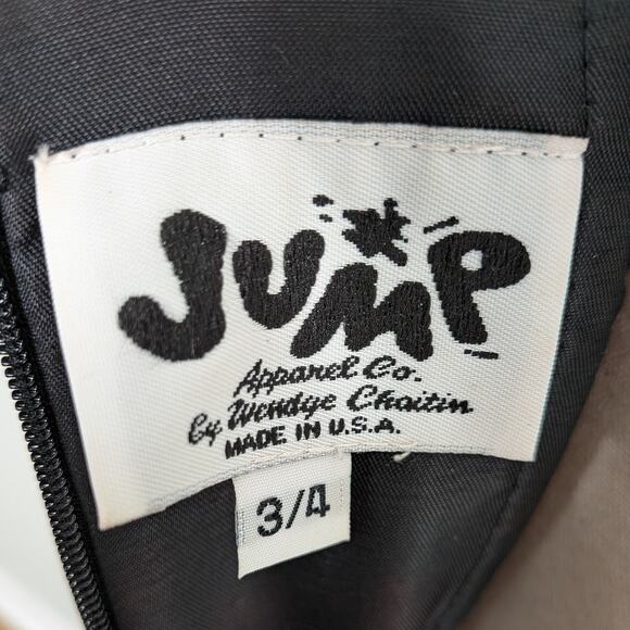 Vintage Jump Prom Dress Maxi Ball Gown 4 Blue Black Y2K Metallic Princess Goth - Picture 12 of 14